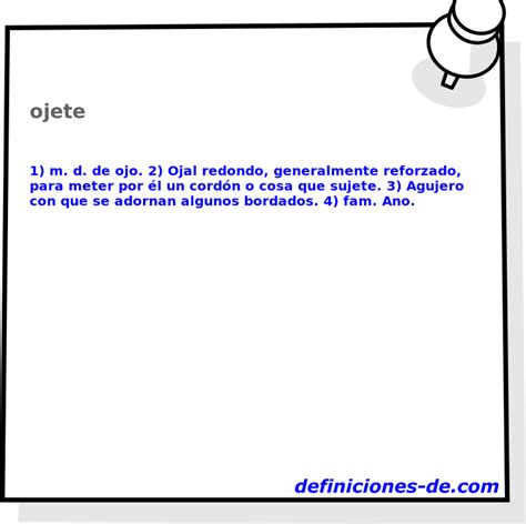 significado de ojete|ojete definicion.